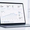 Dashboard e-commerce con traffico elevato, pochi ordini e basso tasso di conversione